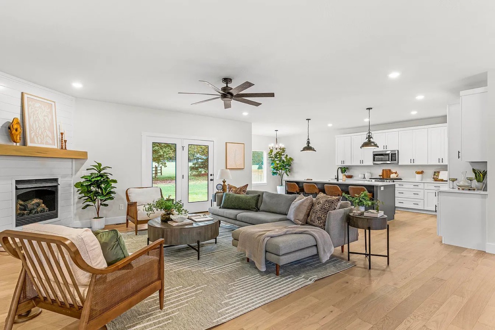 Styled living room details