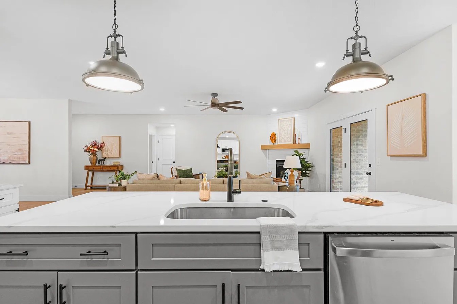 Staged living space